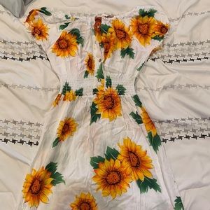 Sunflower maxi dress